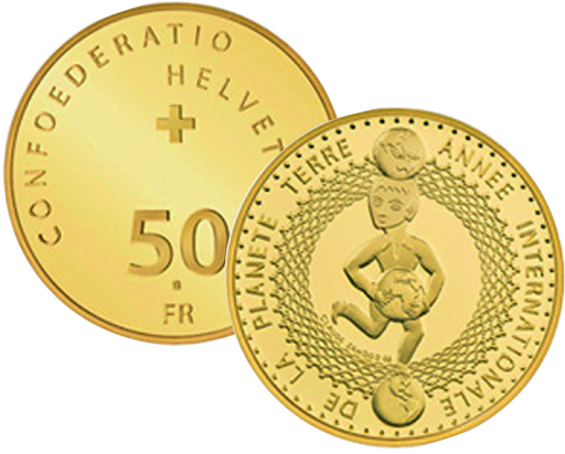 [7997.2008.03] 2008, 50 Fr. Gedenkmünze "Jahr des Planeten Erde"