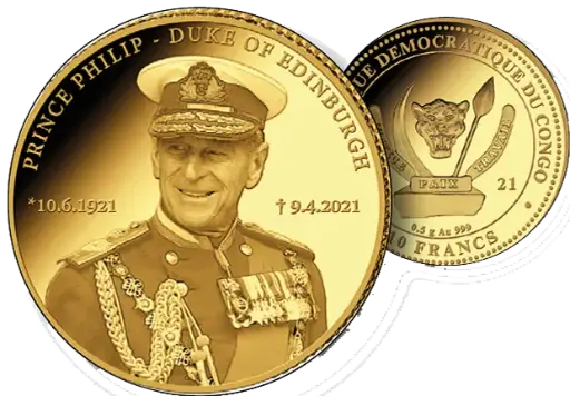 [7997.2021.07] 2021, Prinz Philipp, Kongo, Afrika, in Memoriam
