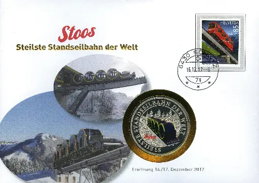 [9959.2017.13] 2017, Steilste Standseilbahn der Welt, Stoos