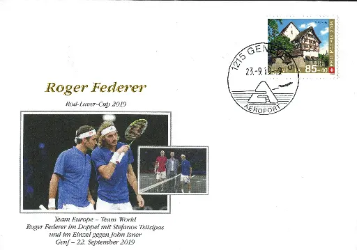 [9974.2019.19] Rod Laver Cup - Roger Federer im Doppel und Einzel