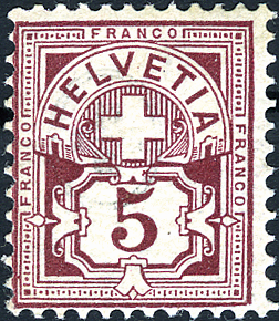 [7260.54.01] 5 Rp. hellbraunlila