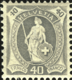 [7290.89.01] 40 Rp. hellgrau, Type 2