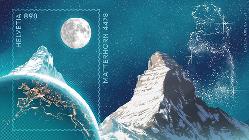[7321.1.09] Crypto Stamp &quot;Matterhorn mit Murmeltier&quot;