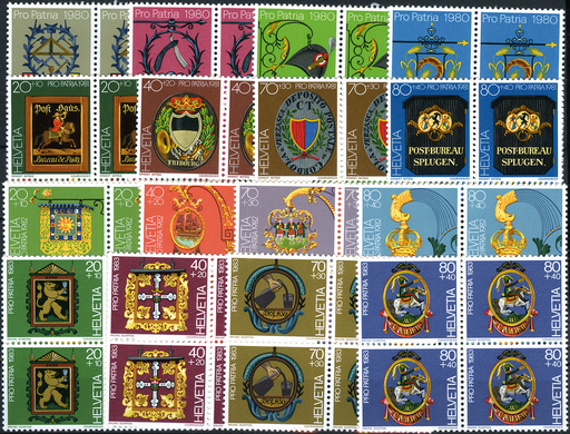[7405.186.03] 1980-1983, Pro Patria-Kollektion