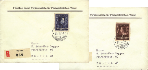 [7823.248.01] 1951, Fürst und Fürstin, Farbänderungen