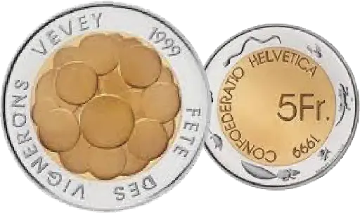 [7996.1999.01] 1999, 5 Fr. Gedenkmünze "Fete des Vignerons"