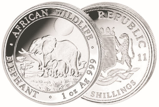 [7996.2011.15] 2011, Silber-Anlagemünze &quot;Elefant&quot; von Afrika