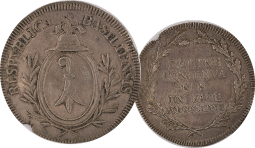 [8012.1797.01] 1797, Halbtaler Basel, letzte Münze der Stadt Basel