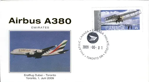 [9940.2009.03] Erstflug A380 von Dubai nach Toronto