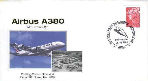 [9940.2009.07] A380 Erstflug Paris Charles de Gaulle nach New York
