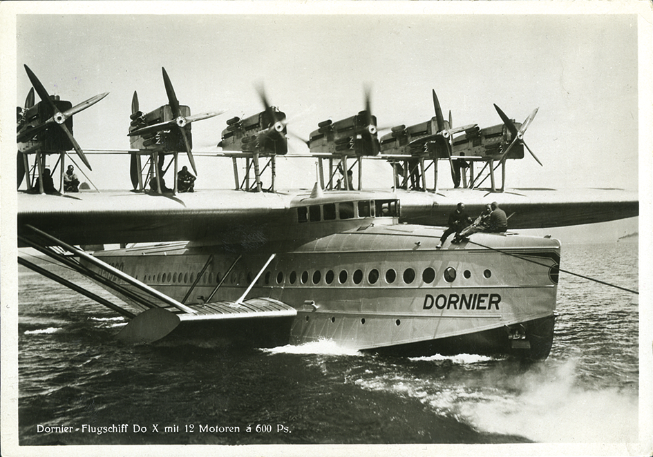 1932, DO-X-Überflug nach Italien, Bodensee - Genua - La Spezia
