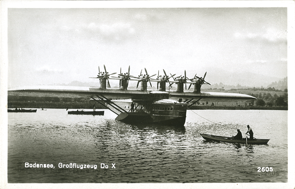 1932, DO-X-Überflug nach Italien, Bodensee - Genua - La Spezia