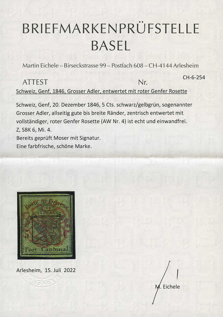 1847, Grosser Adler, vierseitig breitrandig