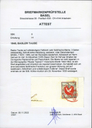 1845, Basler Taube, 2. Auflage auf vollständigem Faltbrief