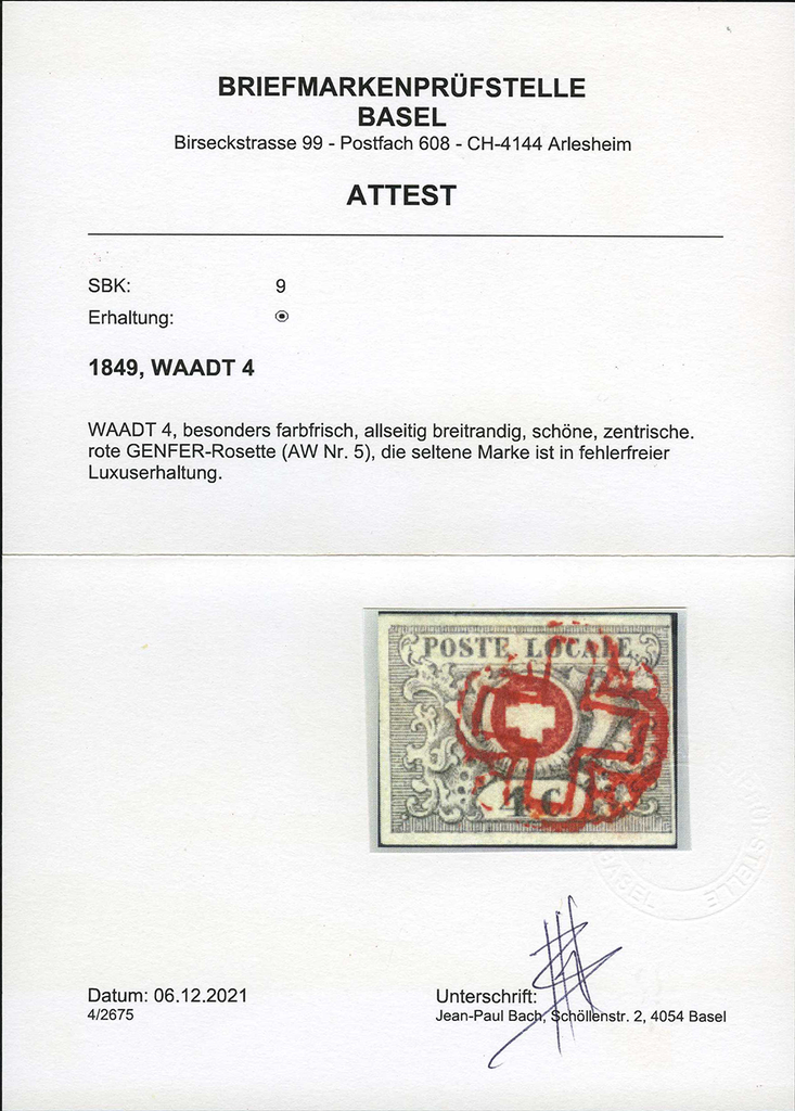 1849, Waadt 4