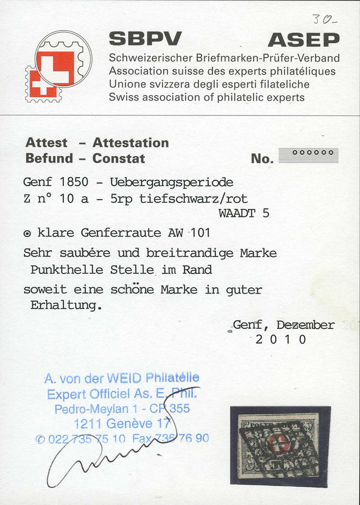 1850, Waadt 5