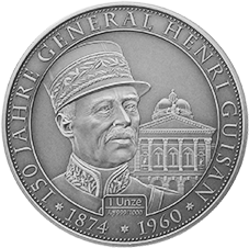 2024, 1 Unze &quot;150 Jahre General Guisan&quot;