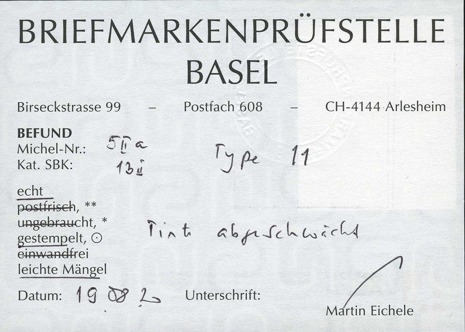 2 1-2 Rp. schwarz-rot, Type 11