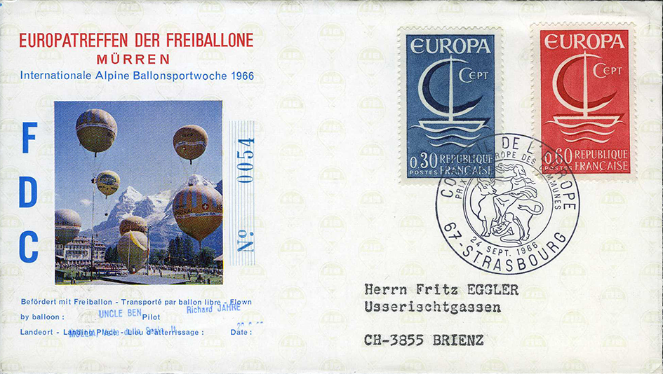 1948-1968, Ballonpost INTERNATIONAL-Spezialsammlung