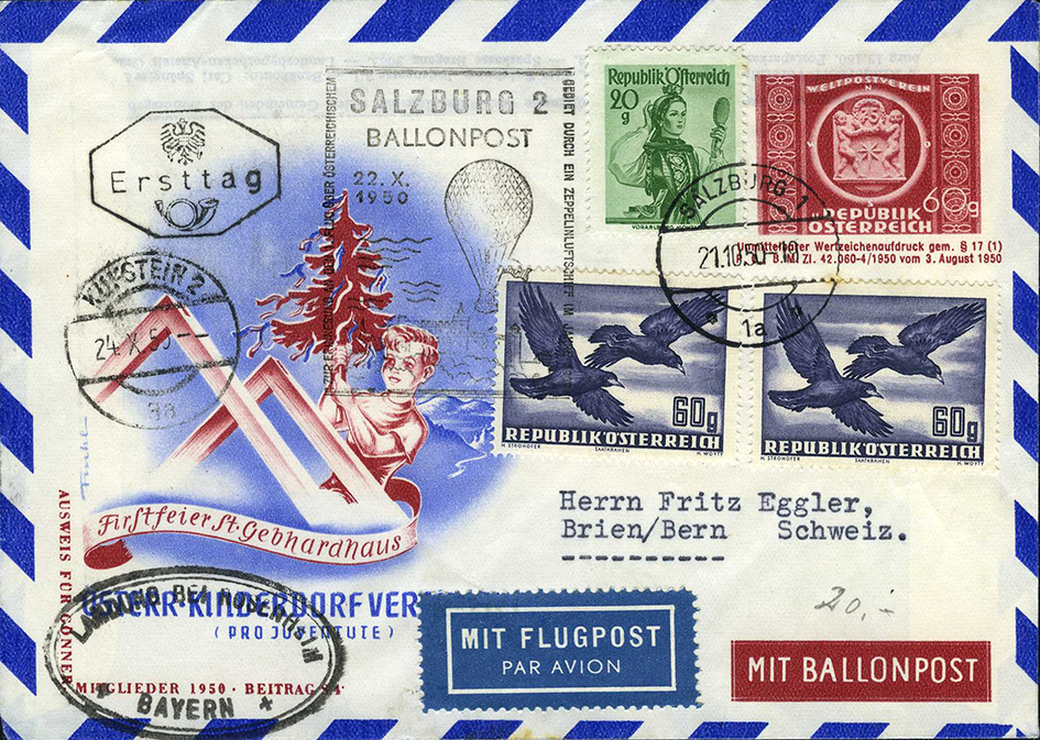 1948-1968, Ballonpost INTERNATIONAL-Spezialsammlung