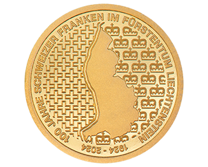 2024, 10 Franken &quot;100 Jahre Schweizer Franken im Fürstentum Liechtenstein&quot;