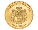 2024, 10 Franken &quot;100 Jahre Schweizer Franken im Fürstentum Liechtenstein&quot;