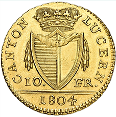 1804, 10 Franken, Luzern