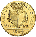 1804, 10 Franken, Luzern
