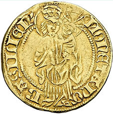 1433-1437 (ohne Jahr) , Goldgulden Reichsmünzstätte Basel
