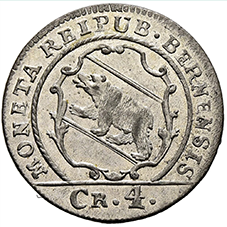 1793, 1 Batzen - 4 Kreuzer Bern