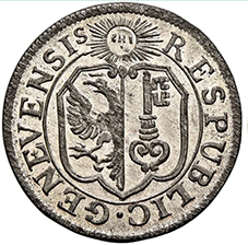 1775, 6 Quarts (1 Sol 6 Deniers), Genf