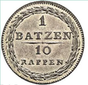 1813, 1 Batzen, Luzern