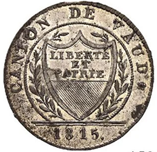 1815, 1 Batzen Waadt