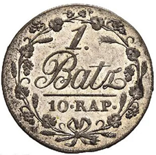 1815, 1 Batzen Waadt