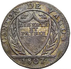 1807, 1 Batzen Waadt