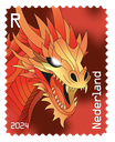 2024, Crypto Stamp &quot;Drache rot&quot;, Niederlande