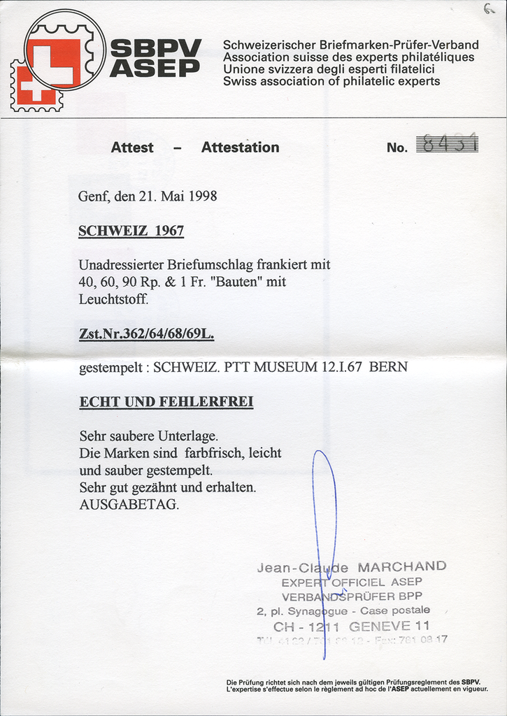 1967, Baudenkmäler , Leuchtstoff