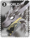 2024, Crypto Stamp "Drache blau", Niederlande