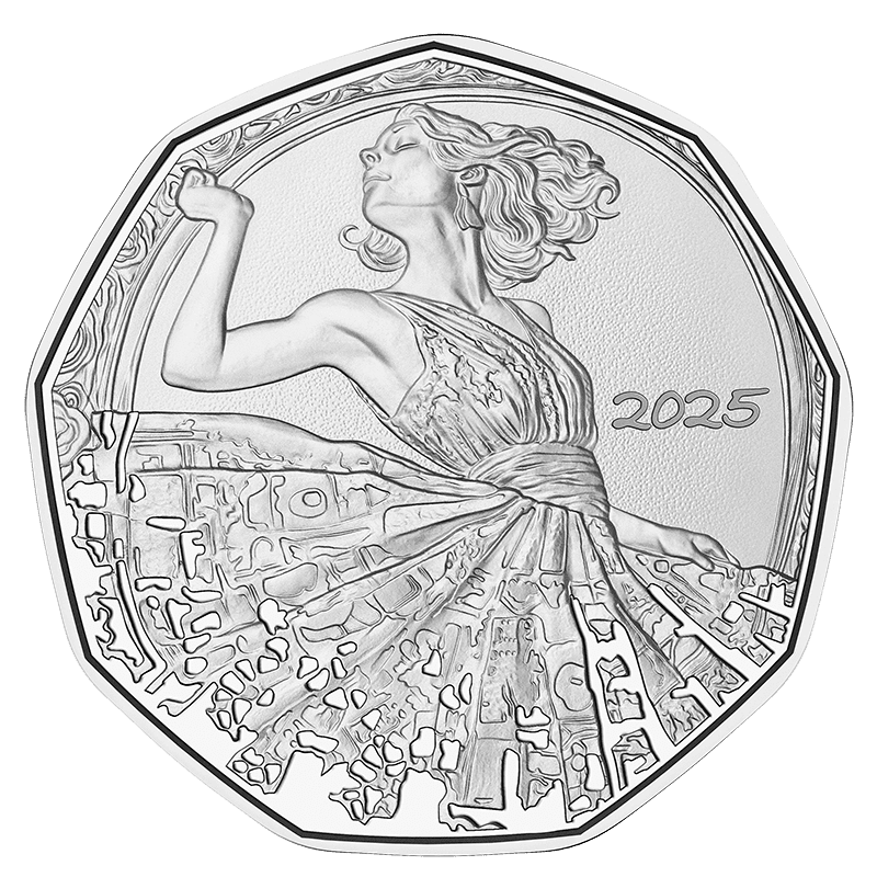 2025, 5 Euro Neujahrsmünze "Tanz dich frei", Österreich