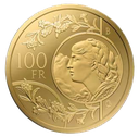 1925, 100 Fr. Gold-Vreneli