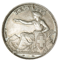 1850, 2 Fr. Silber-Kursmünze
