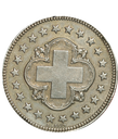 1860, 2 Fr. Silber-Kursmünze, Probeprägung