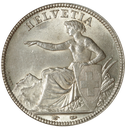 1851, 5 Fr. Silber-Kursmünze Sitzende Helvetia