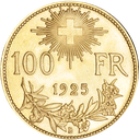 1925, 100 Fr. Gold-Vreneli