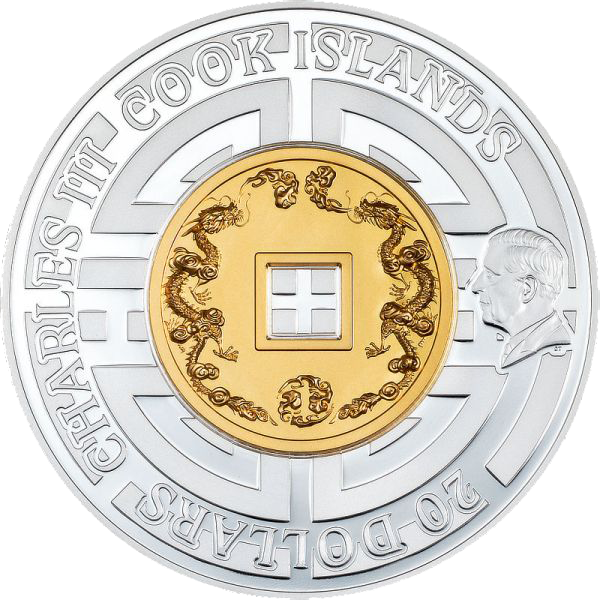 2025, 20 Dollars &quot;Chinesische Mauer&quot;, Cook Islands