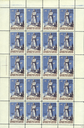 1924, Les Rangiers, 40 Rp. blau-braun, &quot;Fehlende Striche beim Datum&quot;
