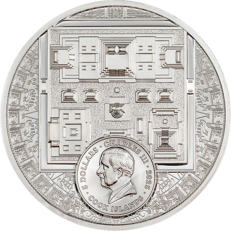 2025, 5 Dollars "Aztekenreich", Cook Islands