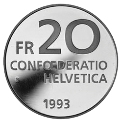1993, 20 Fr. Gedenkmünze &quot;Paracelsus&quot;
