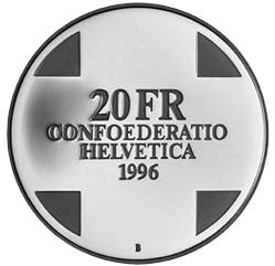 1996, 20 Fr. Gedenkmünze &quot;Riese Gargantua&quot;