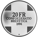 1996, 20 Fr. Gedenkmünze &quot;Riese Gargantua&quot;